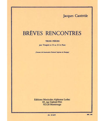 Casterede - Breves Rencontres - Trompette et Piano