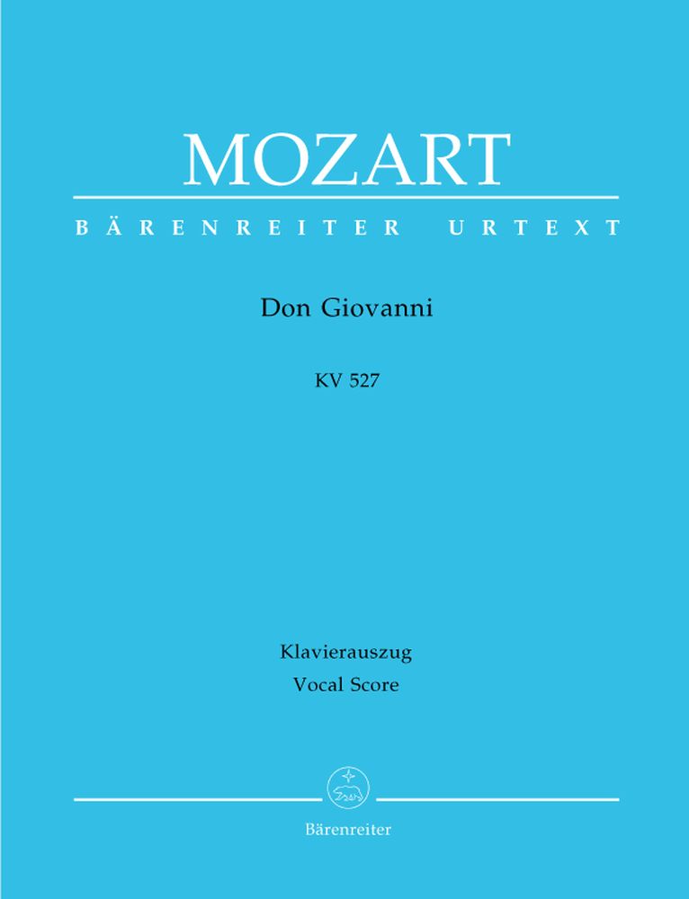 Moz W.A. - Don Giovanni Kv 527 - Riduzione vocale Canto Piano