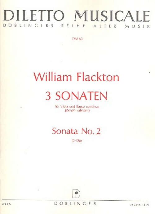 Flackton William - Sonata in Re maggiore - Viola & Pianoforte