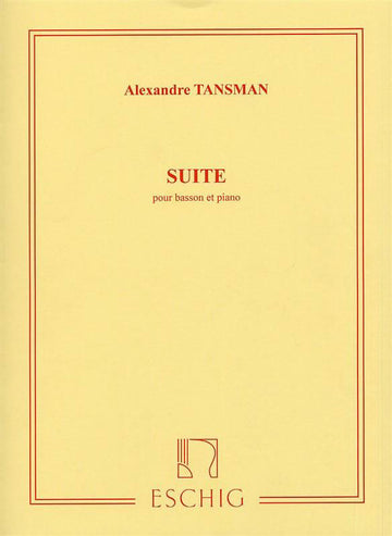 Tansman A. - Suite - Fagotto e pianoforte