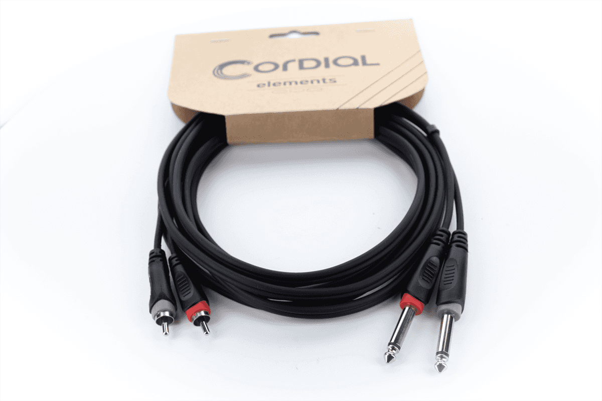 Cavo Audio Doppio Jack Mono - RCA 1 M