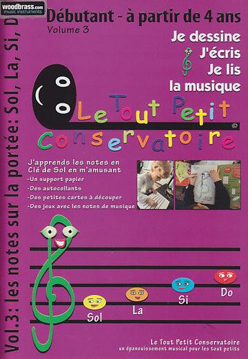 Disegno Scrivo Leggo la Musica Vol.3 (A Partire Da 4 Anni)