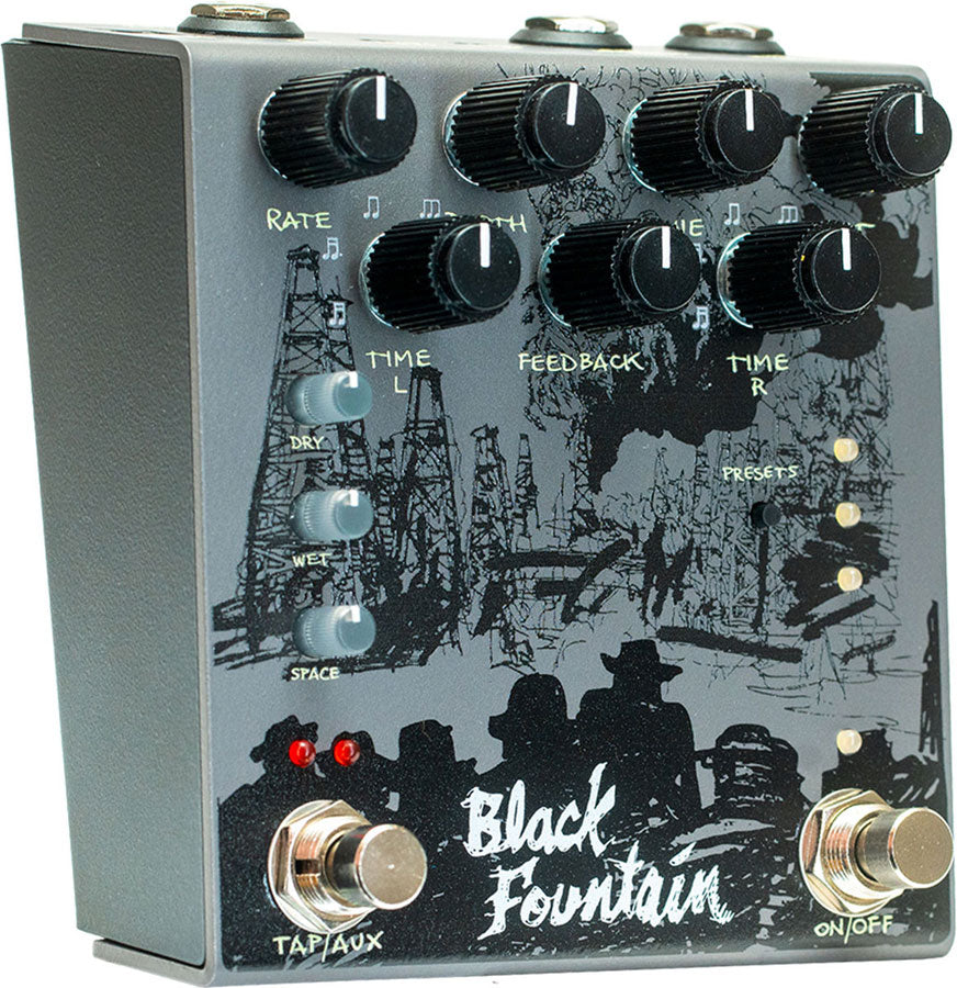 Black Fountain Stereo Slate - Oil Can Delay