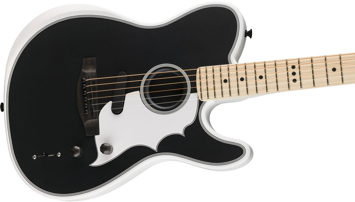 Telecaster Acoustasonic Triplesonic Signature Jack White LTD MN Bianco Artico Satinato con Tavola Nera