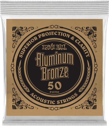 .050 ALUMINUM BRONZE WOUND ACOUSTIC GUITAR STRINGS