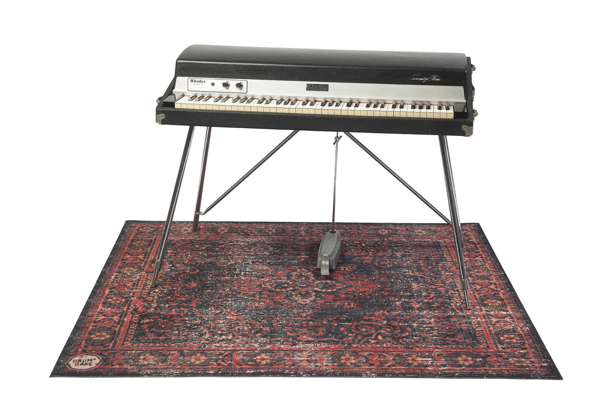 VPCLB-BLR Tappeto Vintage Persian Club Series 1.63 X 1.42M Antiscivolo Nero Rosso