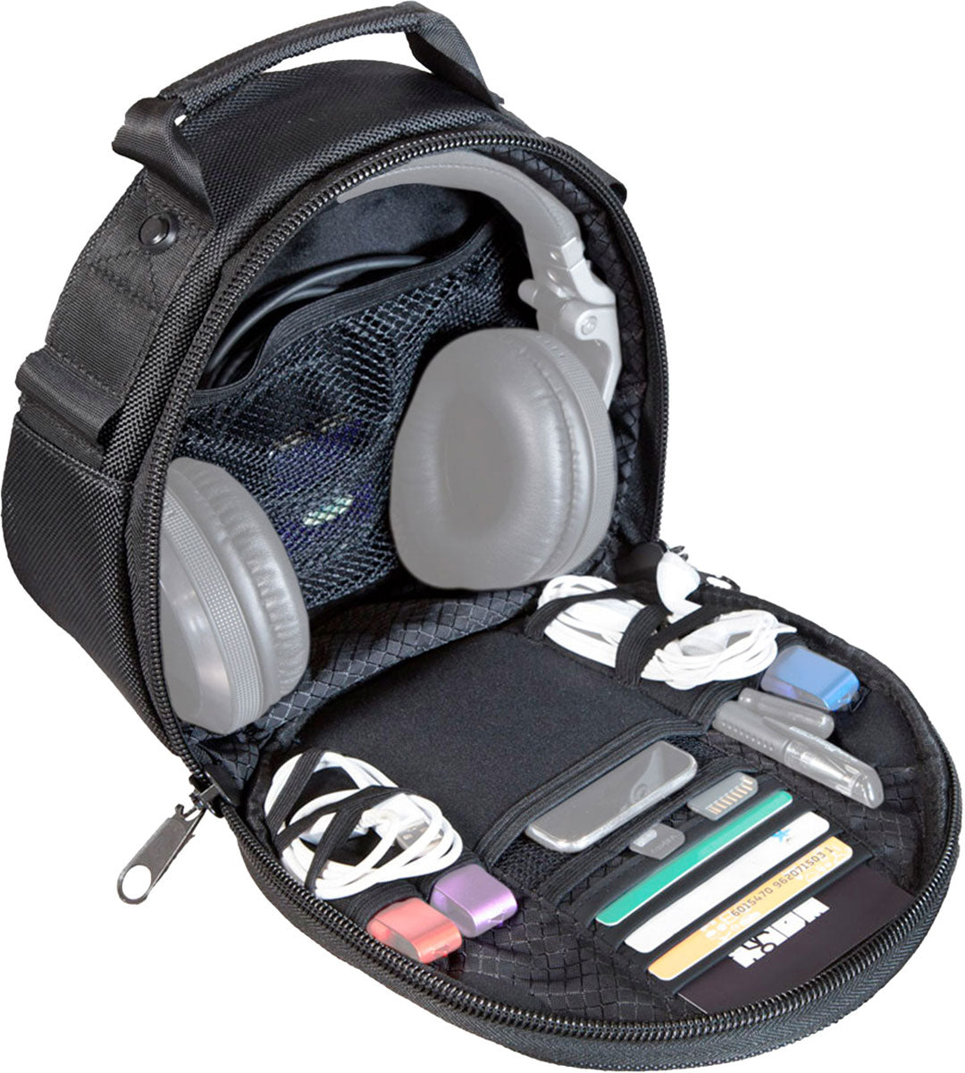 Borsa nera per cuffie