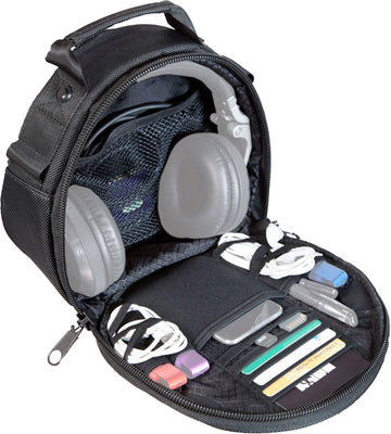 Borsa nera per cuffie