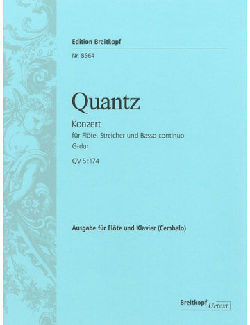 QUANTZ J.J. - FLOTENKONZERT G-DUR QV 5:174