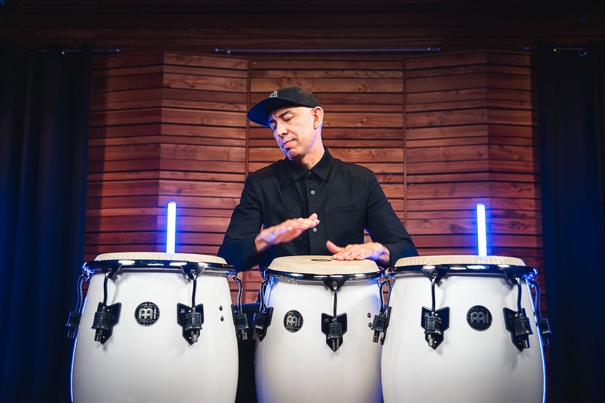 Artist Series Roberto Serrano Tumba 12 1/2" /REMO® Fiberskyn Heads - Pearl White