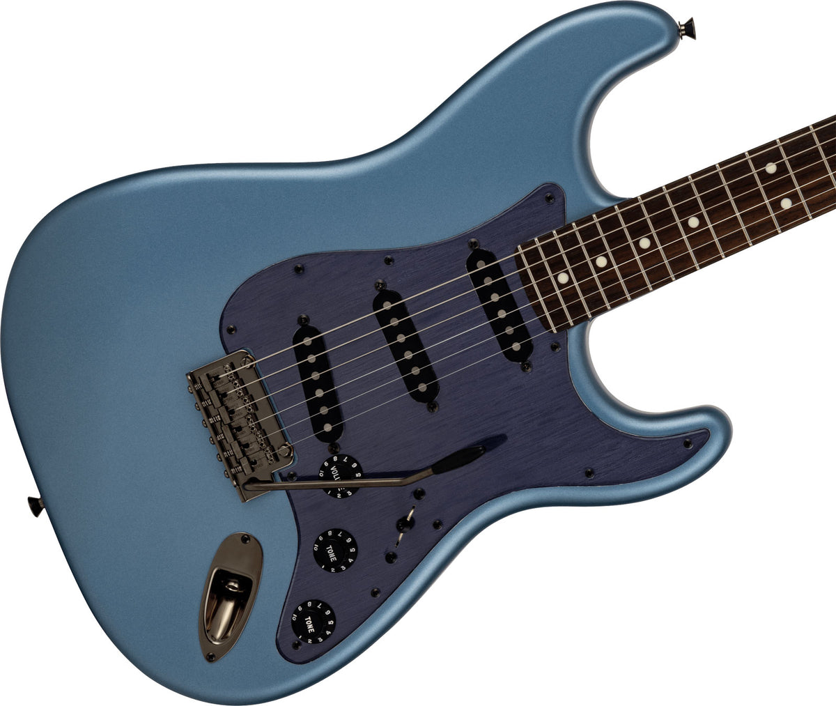 Stratocaster SSS HYBRID II MIJ RW Aero Blue opaco