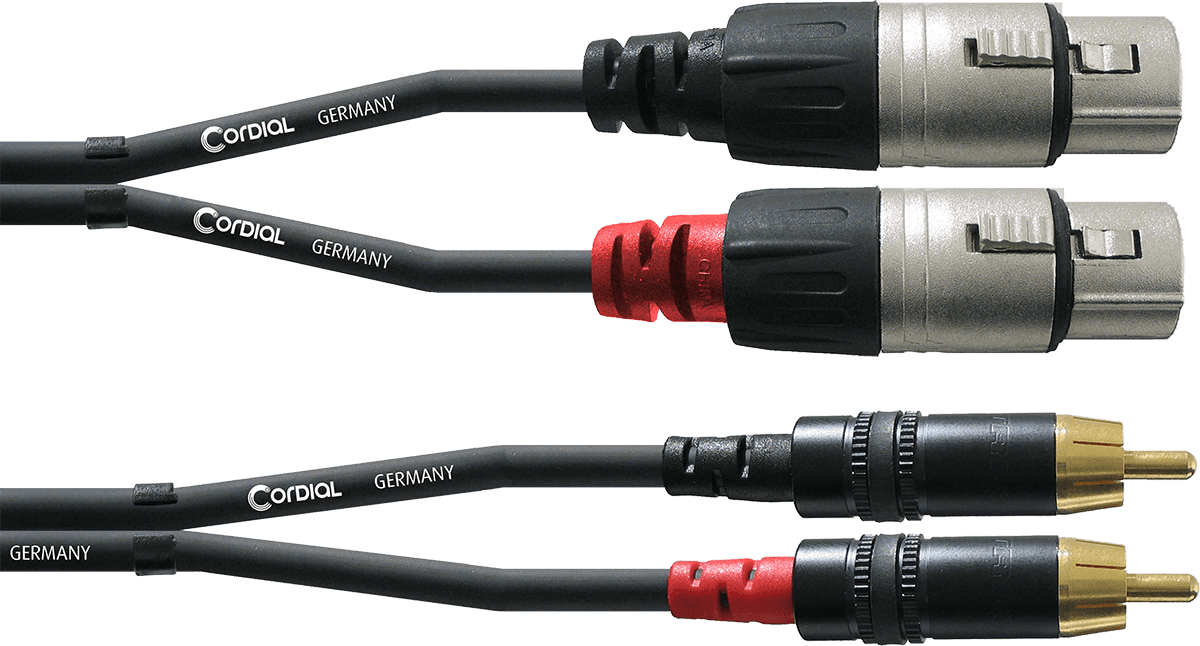 Cavo Audio Doppio XLR Femmina/RCA 1,5 M