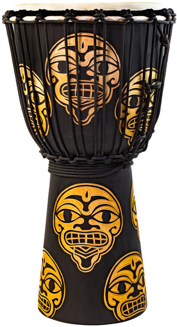 Djembe Street Series Watcher intagliato 8" Tssdj-Stw