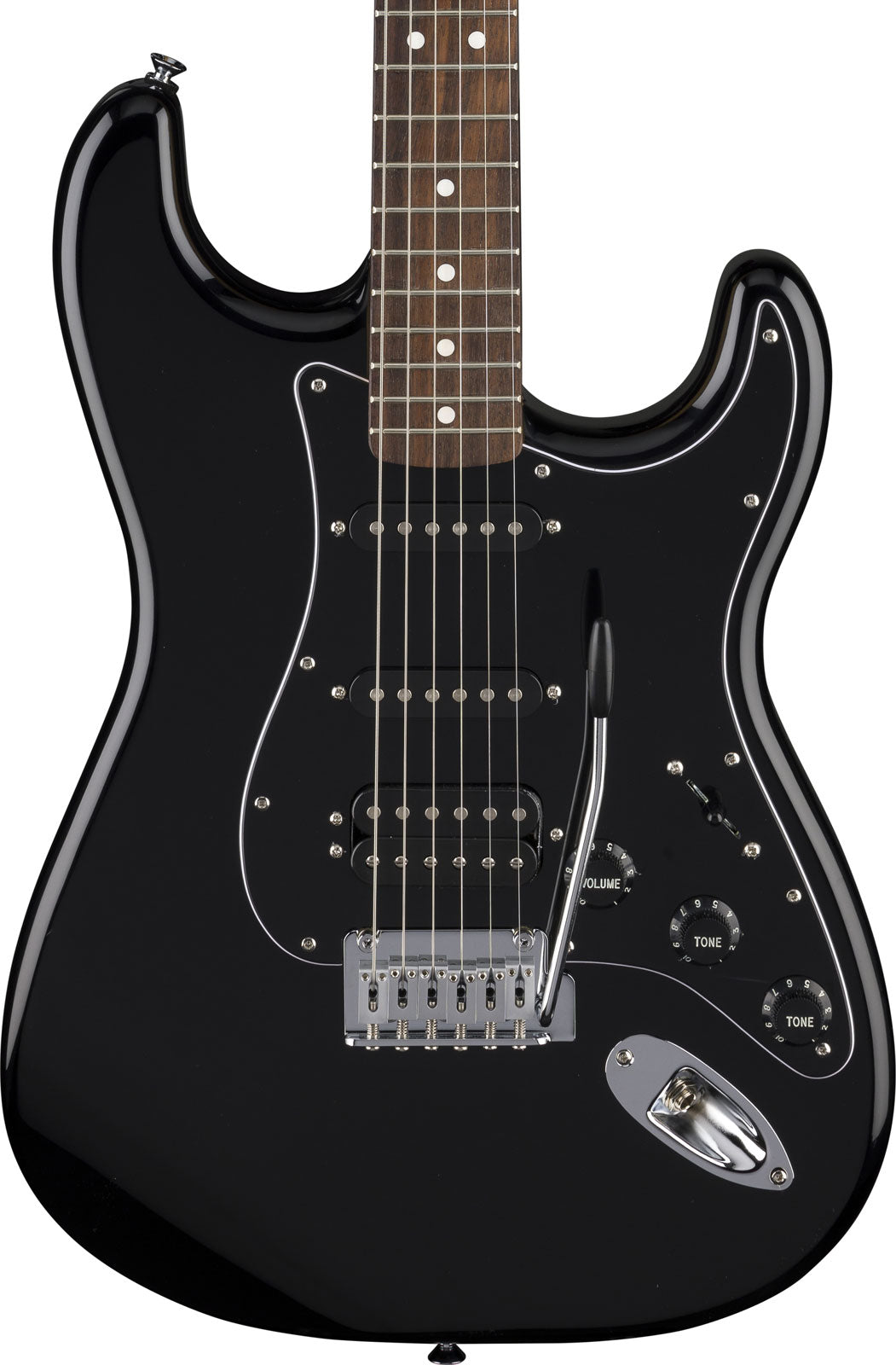 Standard Stratocaster HSS LRL Battipenna Nero Nero