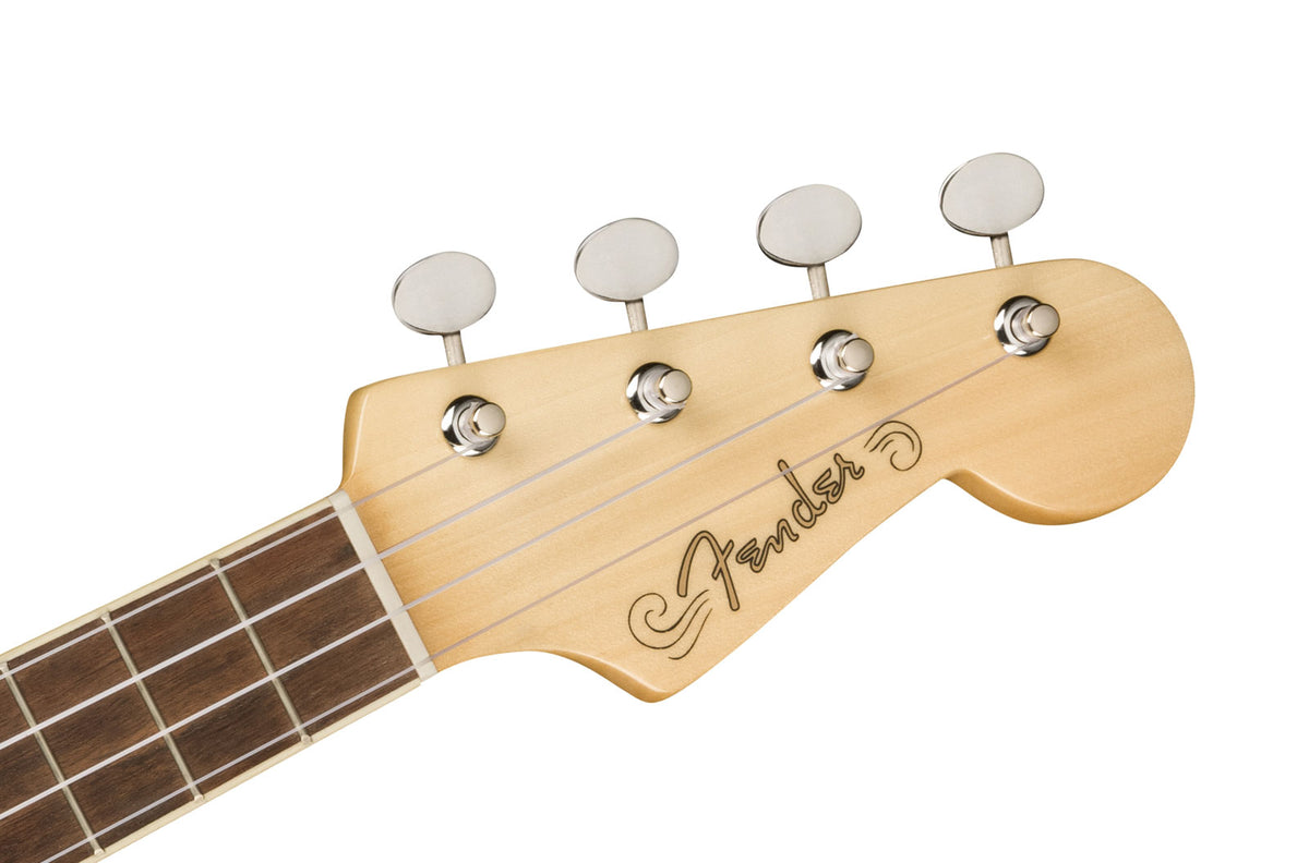 Stratocaster Fullerton Uke WN Rosso mela candita