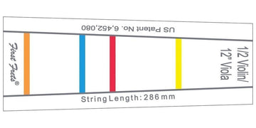 Segnaposizioni Per Tastiera First Fret 33 MM Per Violino 3/4 E Viola 33 CM (13")