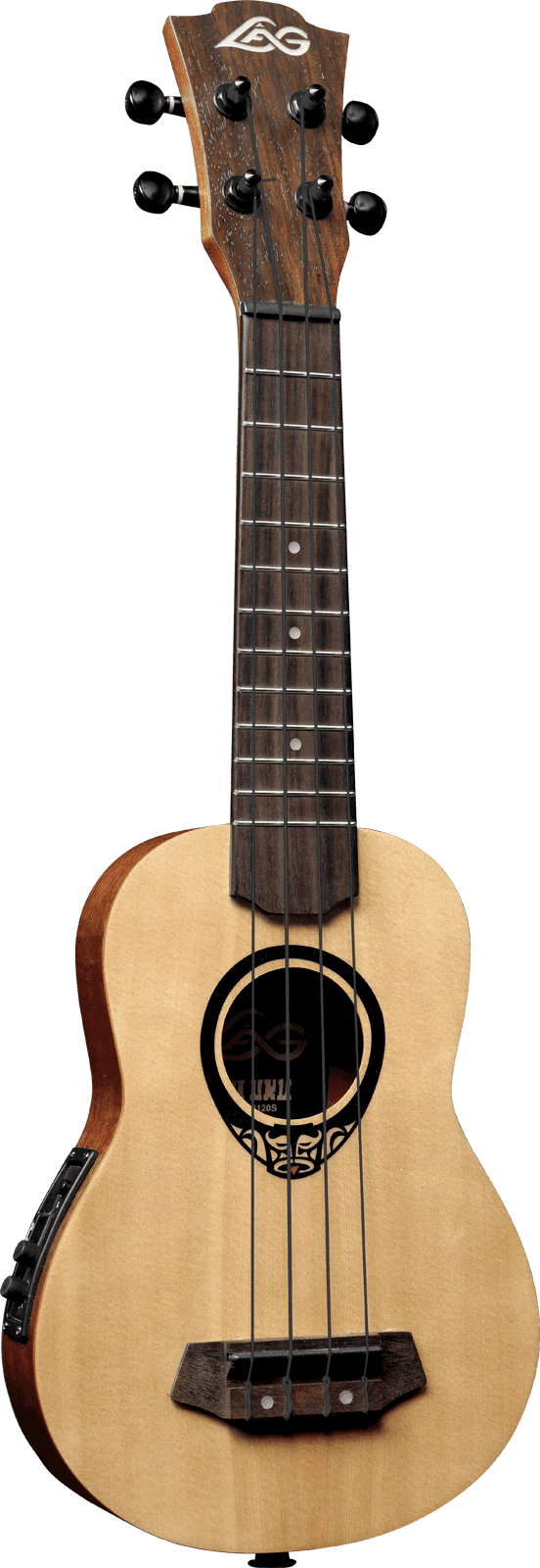 Tiki Baby Tku150Se Ukulele Baby-Soprano Fondo Arcuato Sottile Elettrico