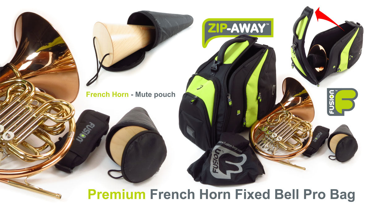 Premium Pro Black/Green Horn (Fixed Bell) Case