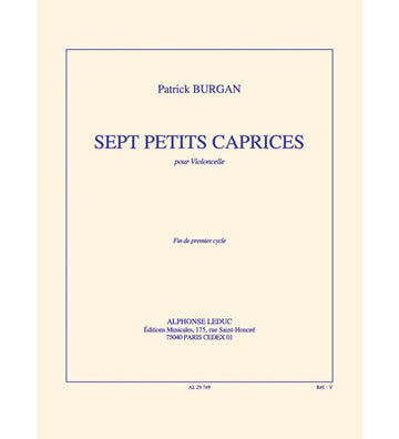 7 petits caprices pour Violoncelle solo