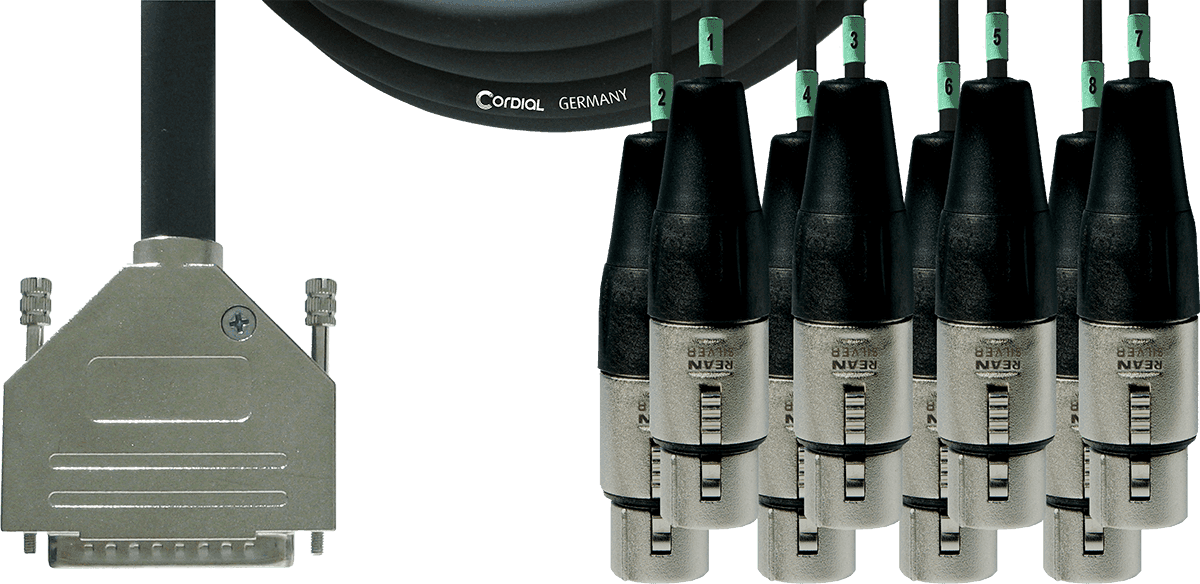 Cavo di Interfaccia SUB-D/8 XLR Femmine - 1,5 M