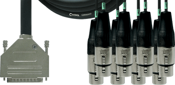 Cavo di Interfaccia SUB-D/8 XLR Femmine - 1,5 M
