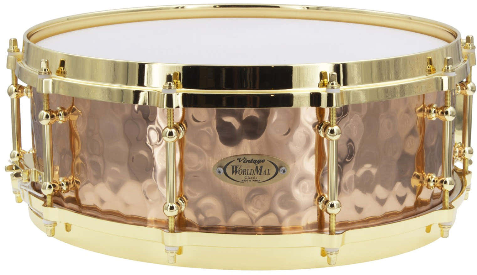 BZH-5014DHBR - Rullante 14" x 5" - Fusto in Bronzo Martellato - Cerchio Presso fuso