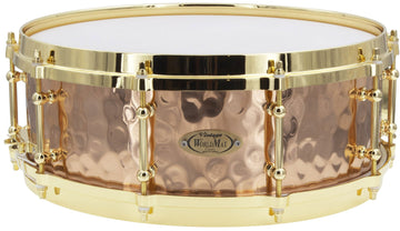 BZH-5014DHBR - Rullante 14" x 5" - Fusto in Bronzo Martellato - Cerchio Presso fuso