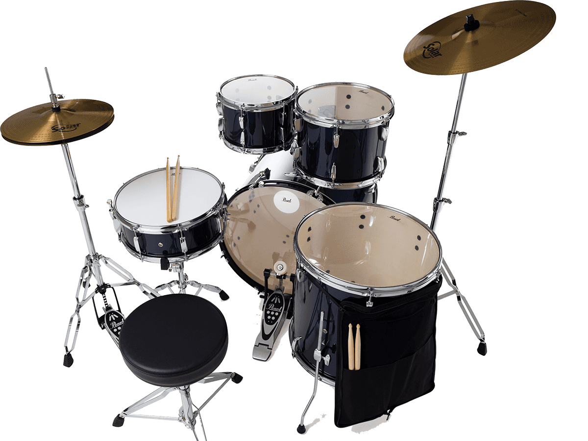 ROADSHOW STAGE 22 ROYAL BLUE METALLIC + SOLAR CYMBALS