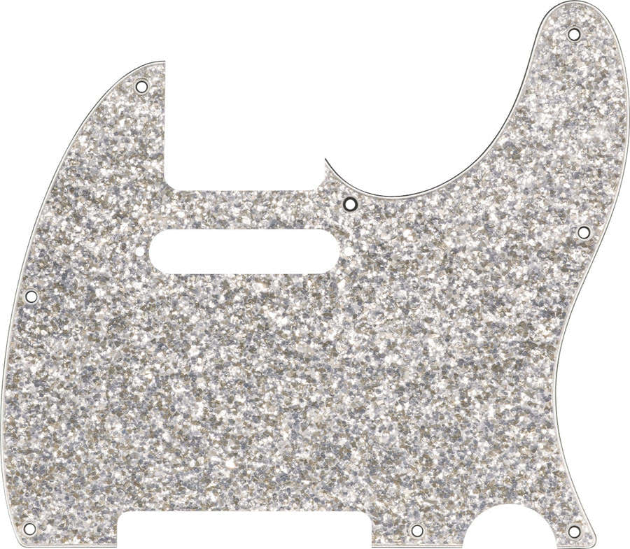 Hybrid Vetro/Glitter Tele S/S Battipenna, scintillio argento