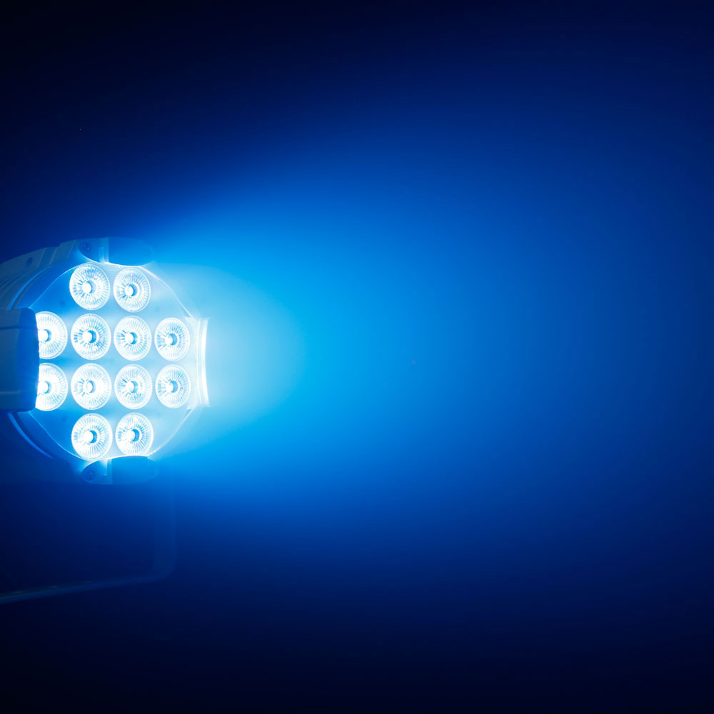 Studio PAR 64 CAN RGBWA + UV 12 W WH - Proiettore PAR LED RGBWA + UV 12 W 12 W Involucro Bianco