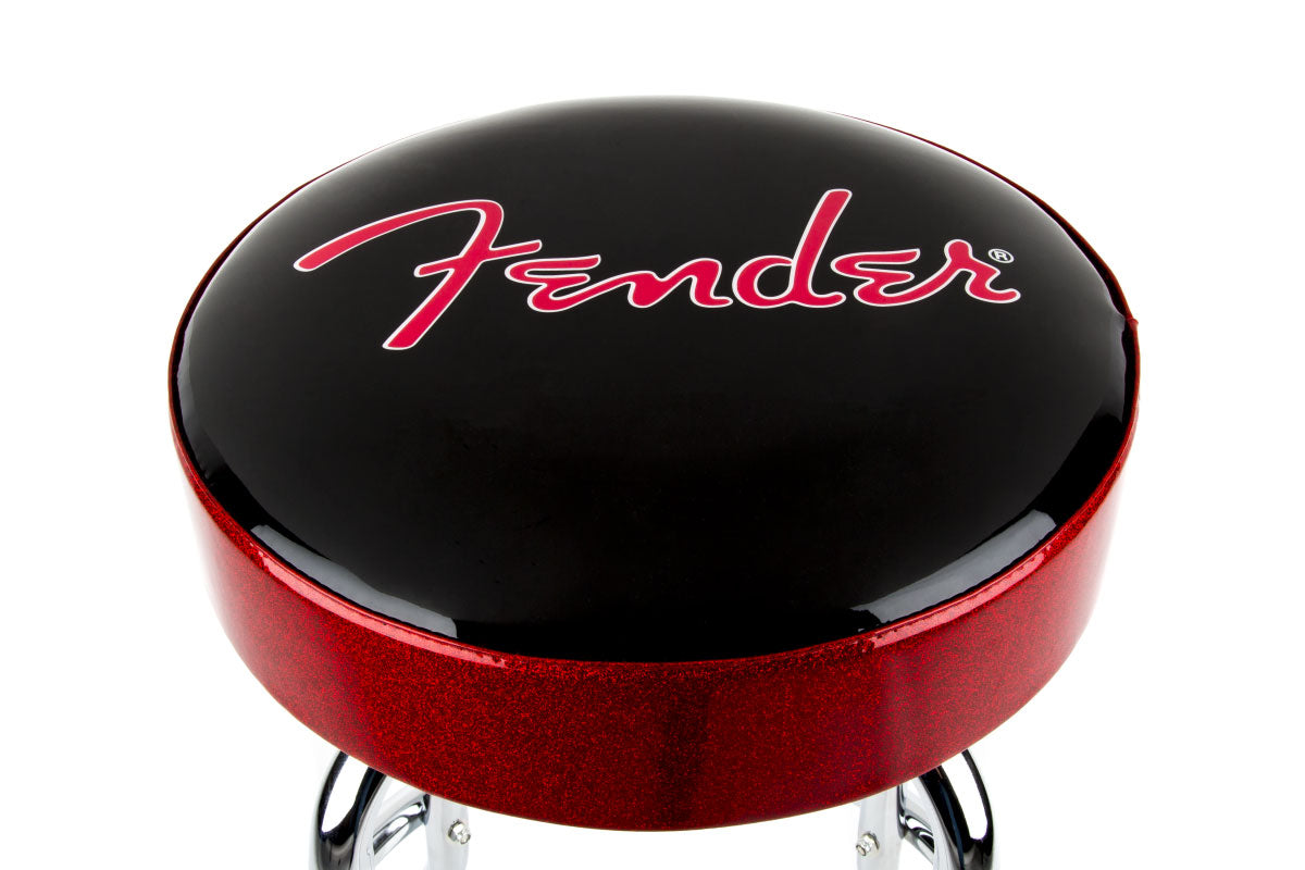 Sgabello da bar con logo Red Sparkle nero Red SPARKLE-cromo 24"