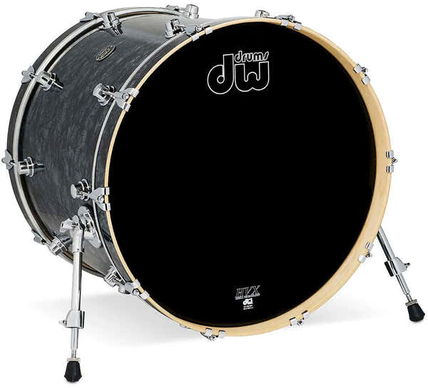 DW Drum Workshop 22X18  BASS DRUM PERFORMANCE FINISH PLY / SATIN OIL BLACK DIAMOND