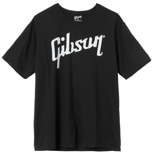 "L" T-shirt Lifestyle con logo Gibson effetto usato nero