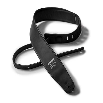 Tracolla in pelle Smooth Black Matte