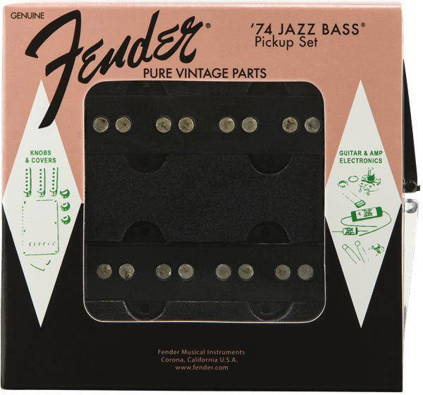 Pure Vintage '74 Jazz Bass Set di pickup Nero (2)