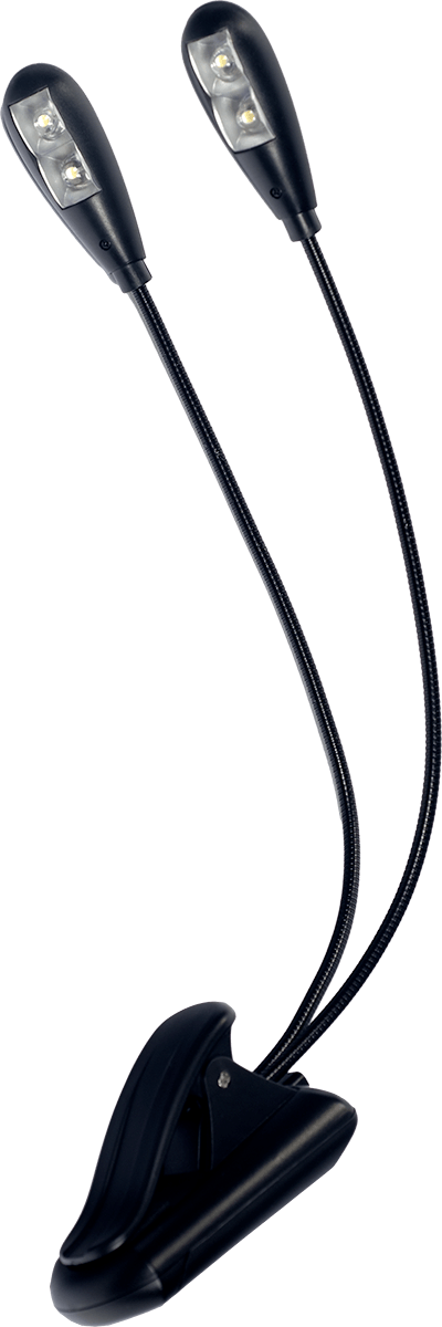 2 LAMPS ON FLEXIBLE HOSES TO CLIP ON (4 LEDS)