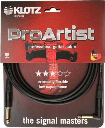 Pro Artist Cavo Strumento 4,5M Jack Mono - Jack Mono Angolato