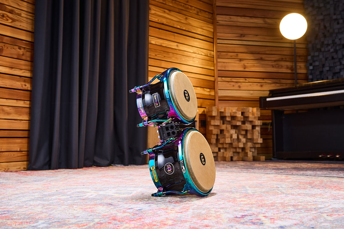 S400PBK - Marathon Serie Spectrum Bongo 7" Macho & 8 1/2" Hembra - Phantom Black