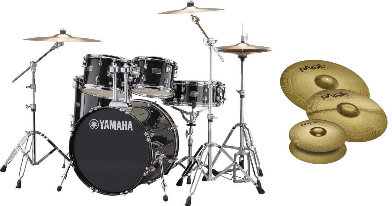 Rydeen 20 Glitter nero + HW680W + Paiste 101