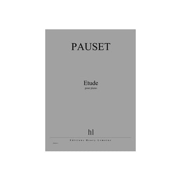 Pauset - Etude - Piano