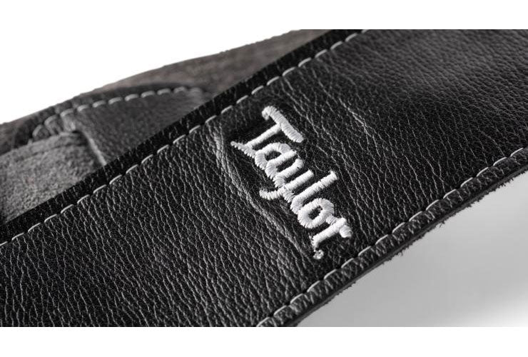 STRAP BLACK LEATHER SUEDE BACK 2.5"