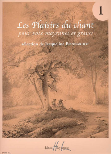Bonnardot Jacqueline - I piaceri del canto Vol.1 - Voce media o grave, Pianoforte