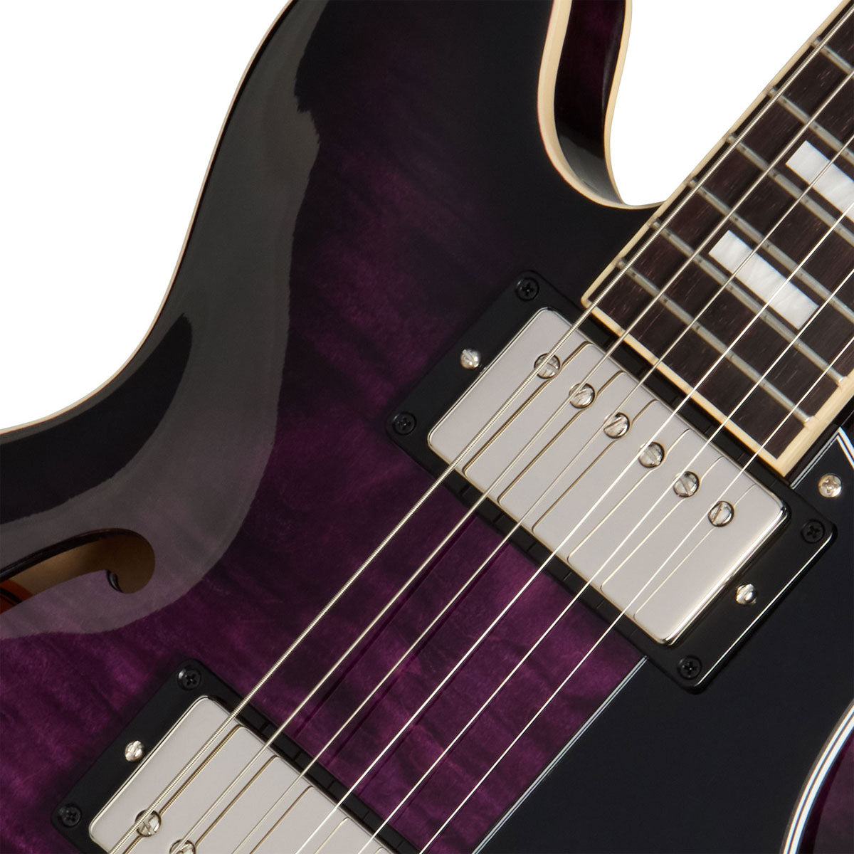 ES-339 Fiammato Dark Purple Burst Moderno