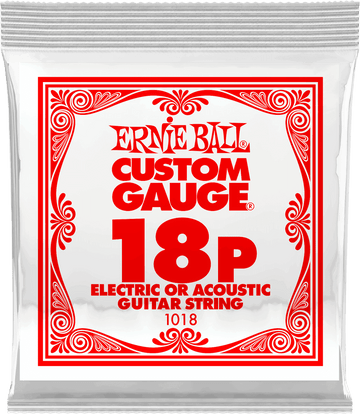 .018 PLAIN STEEL ELECTRIC OR ACOUSTIC GUITAR STINGS