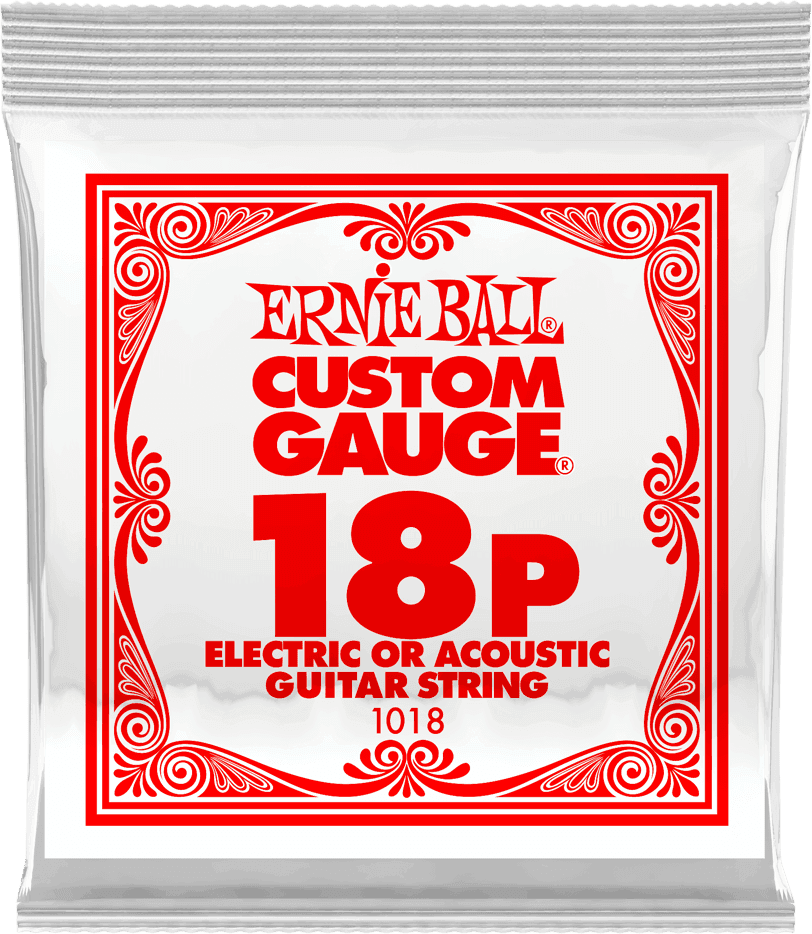 .018 PLAIN STEEL ELECTRIC OR ACOUSTIC GUITAR STINGS