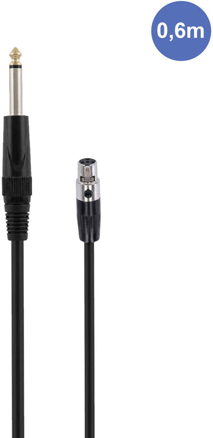AUDIOCAB 452 Jack a Mini XLR 4 poli (Shure) 6cm