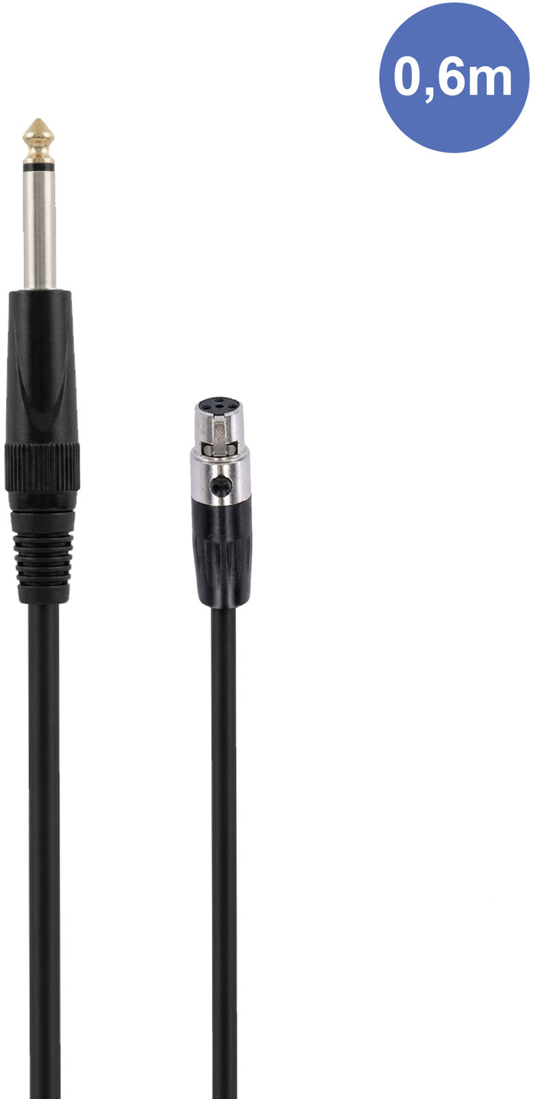AUDIOCAB 452 Jack a Mini XLR 4 poli (Shure) 6cm