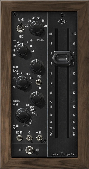 UAD Helios Type 69 Collezione di preamplificatore ed EQ
