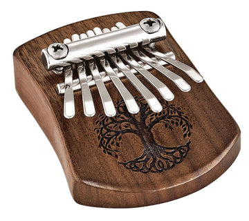 MEINL SONIC ENERGY MINI KALIMBA 8 NOTES BLACK WALNUT TREE OF LIFE