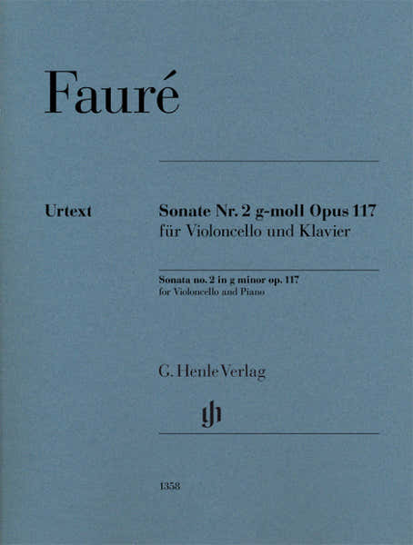 Faure Gabriel - Sonate N°2 Op.117 - Violoncelle & Piano